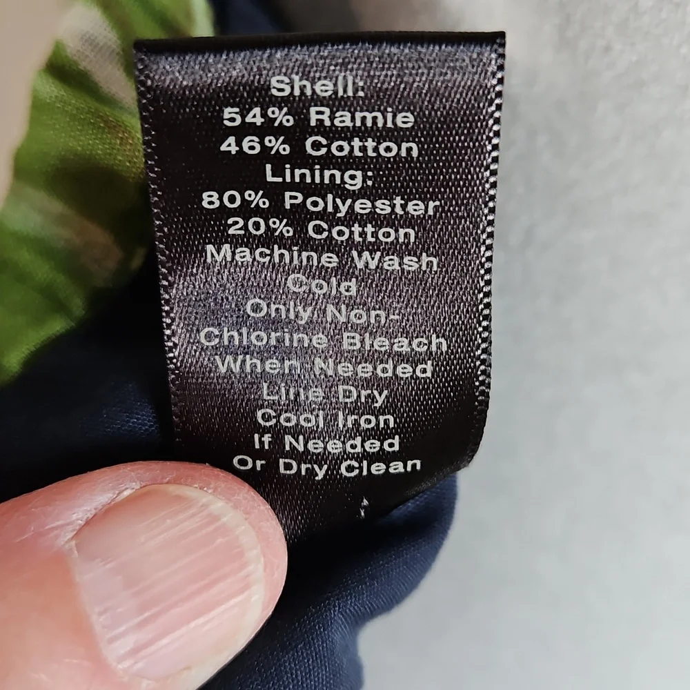 Ann Taylor Factory 14P Amalfi Palm Tropical Midi Halter Dress Cruise Resortwear - Picture 5 of 9